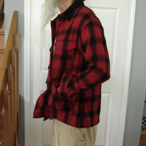 Mens Pendleton Wool Street Cruiser Coat 100 year celebration red plaid Large Jkt - Picture 3 of 16